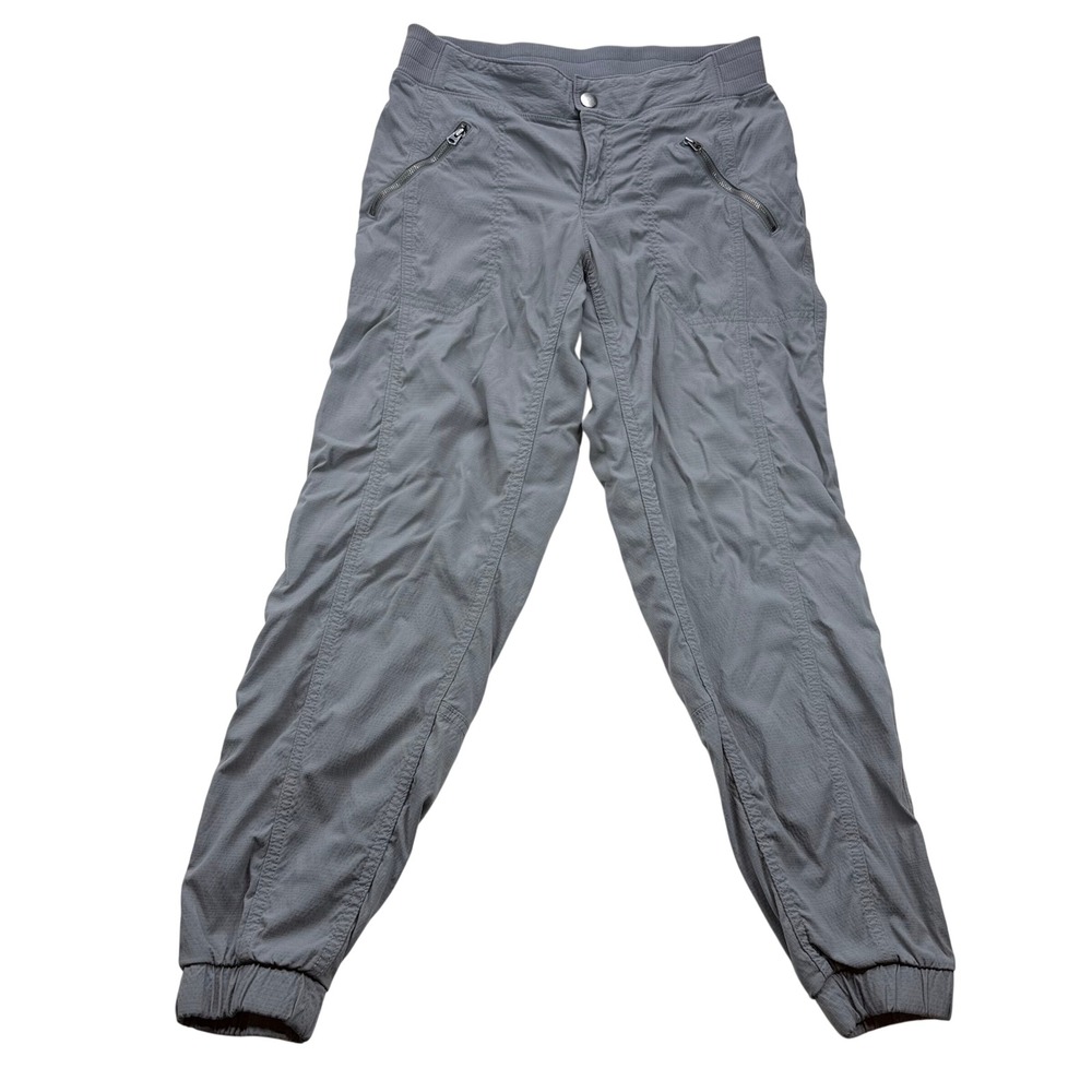 Athleta Trekkie Jogger Pants Gray‎ Hiking Travel Ripstop Womens Size 6